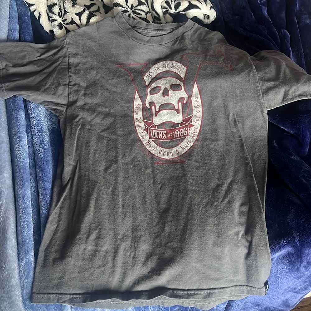 Men’s Grey Vans T-Shirt Size M